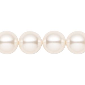 Pearl 10pk light creamrose, Crystal Passions® 12mm round 5810