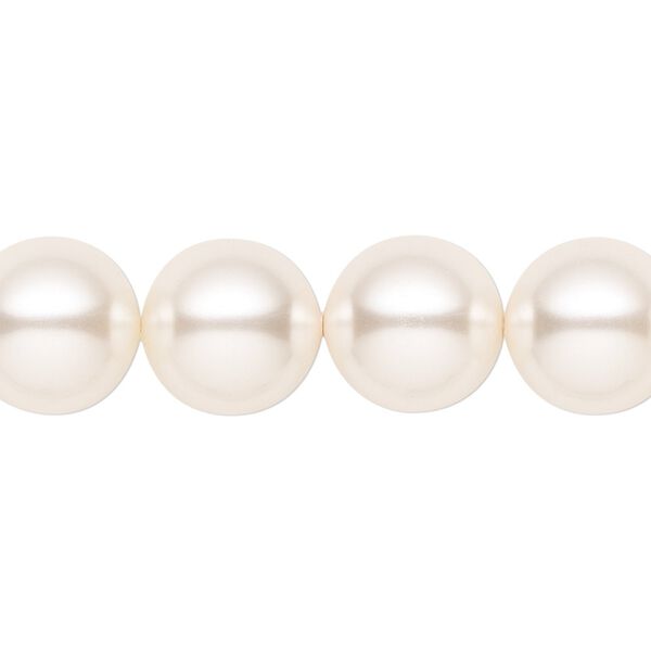 Pearl 10pk light creamrose, Crystal Passions® 12mm round 5810 image number 0