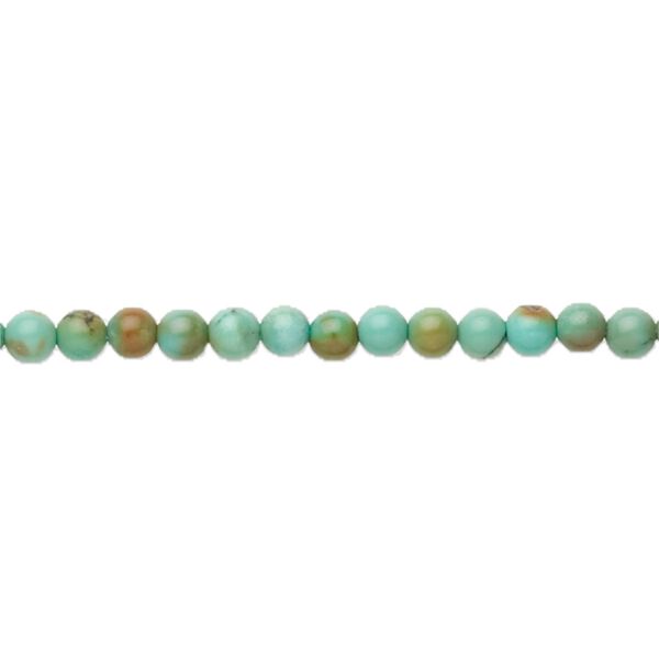 Turquoise 1pkg1, round bead 15.5-16 inch 2-4mm image number 0