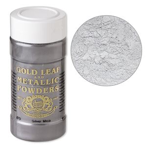 Mica powder 1pkg1, silver (0079-002) 1 oz