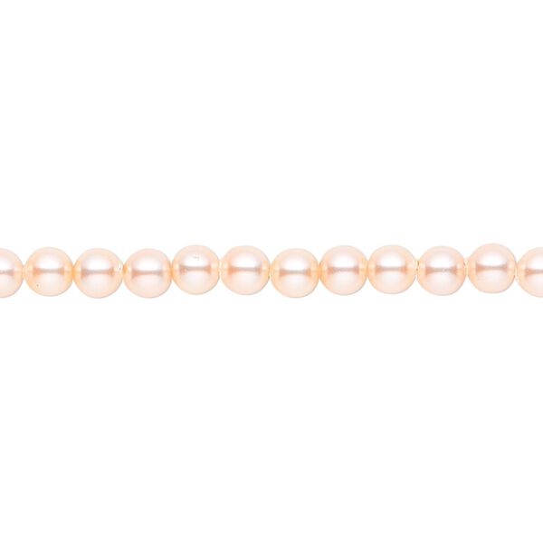 Pearl 500pk peach, Swarovski® 4mm round 5810 image number 0