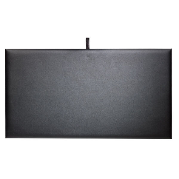 Display pad, leatherette, black, 14 x 7-1/2 x 1/4 inches. Sold individually. image number 0
