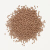 Seed bead, Preciosa Ornela Czech glass, 1pkg500g, 2.8-3.2mm rocaille, opaque matte terra dyed silt brown chalkwhite (06417) image number 1