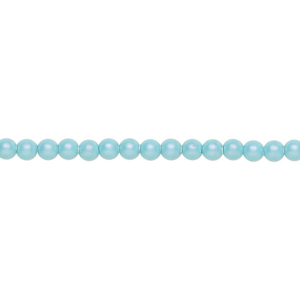 Pearl 1000pk iridescent light turquoise, Swarovski® 3mm round 5810 image number 0