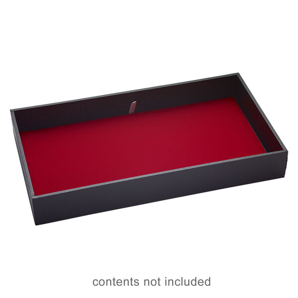 Display tray, paper and fiber board, black, 14-3/4 x 8-1/4 x 2 inches. Sold individually. image number 1