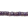 Amethyst 1pkg1, hand-cut heishi bead natural, 13 inch dark 6x3mm-7x5mm image number 0