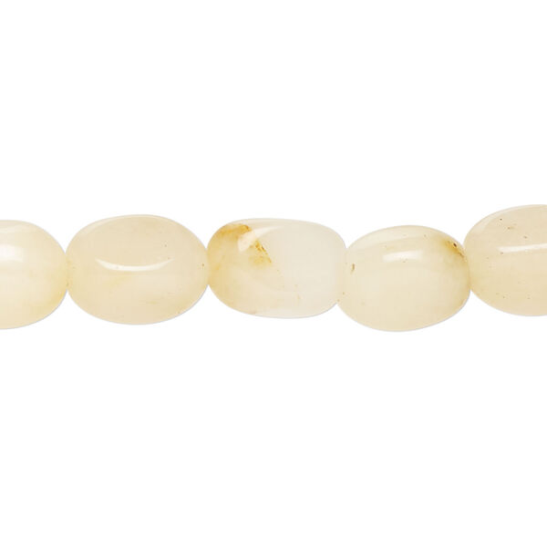Golden "jade" 1pkg1, nugget bead natural, 15 inch mini to small / pale image number 0