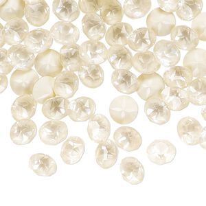 Chaton 288pk crystal linen ignite, Swarovski® 6.14-6.32mm round SS29 1088