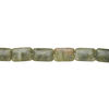 Serpentine 1pkg1, puffed rectangle bead natural, 14 inch 30x20mm image number 1