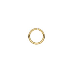 Jump ring, gold-plated brass, 10mm round diamond wire, 7.5mm inside diameter, 16 gauge. Sold per pkg of 50.