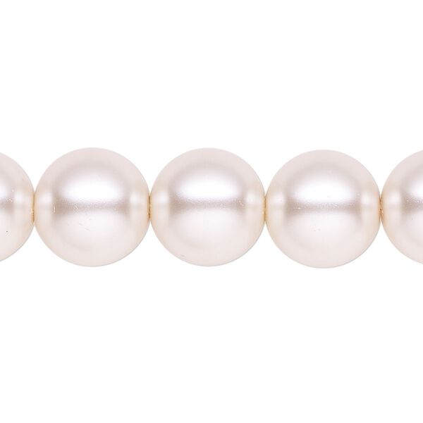 Pearl 1pk light pink, Celestial Crystal® 12mm round 15.5-16 inch image number 0