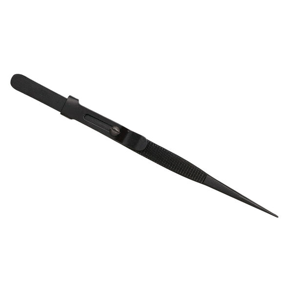 Tweezers, steel, 6-1/2 inches with lock. Sold individually. image number 0