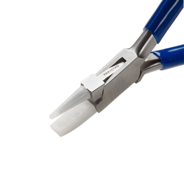 Pliers, EUROTOOL&reg;, looping, stainless steel / rubber / nylon, 5 inches. Sold individually. image number 1