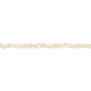 Bead, mother-of-pearl shell (natural), 2mm round, Mohs hardness 3-1/2. Sold per 15-1/2" to 16" strand.