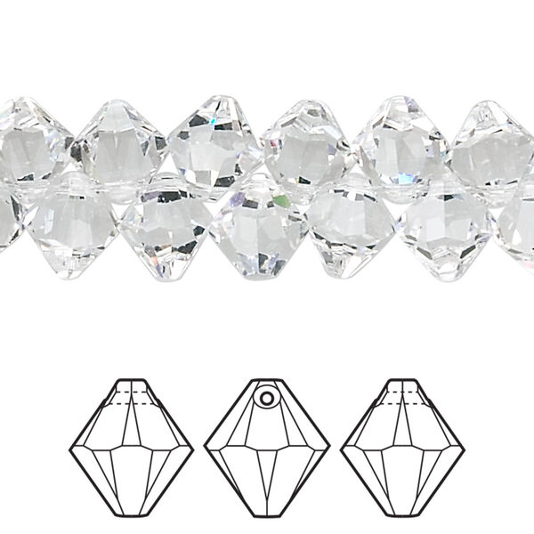 Drop 144pk crystal, Crystal Passions® 8mm pendant bicone 6328 image number 0