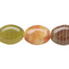 Multi-gemstone 1pkg1, puffed oval bead natural, 15 inch 17x13mm-18x14mm image number 0