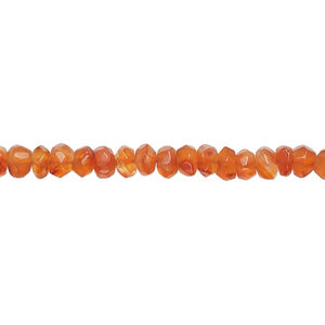 Carnelian 1pkg1, hand-cut tumbled faceted rondelle bead, 13 inch 3x2mm-6x4mm