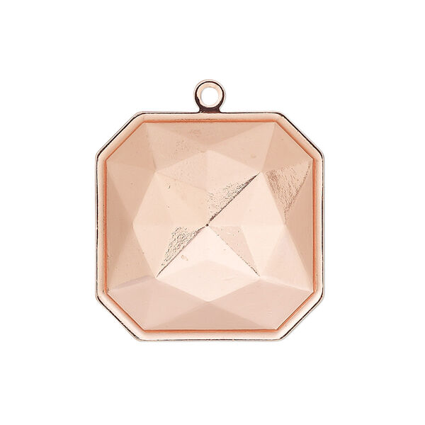 Drop, Almost Instant Jewelry®, copper-plated brass, 25mm square with 23mm square setting. Sold per pkg of 2. image number 0