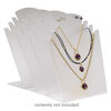 Display, necklace and earring, acrylic, frosted translucent clear, 8-1/2 x 7 x 3-1/2 inches. Sold individually. image number 1