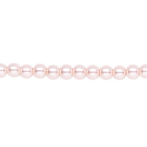 Pearl 1pk rosaline, Celestial Crystal® 4mm round 15.5-16 inch
