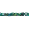 Serpentine 1pkg1, puffed square bead, 15 inch 20-21mm image number 1
