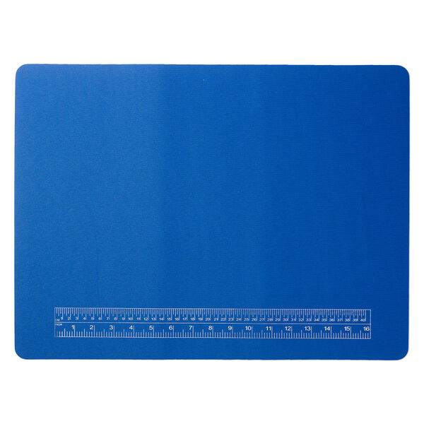 Bead mat, neoprene and silicone 1pkg1, black/blue/white, 20x15-inch rectangle. image number 0