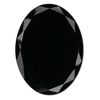 Black onyx 1pkg1, calibrated faceted oval cab 40x30mm image number 0