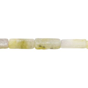Olive new "jade" 1pkg1, square tube bead natural 15 inch 12x4mm-13x5mm