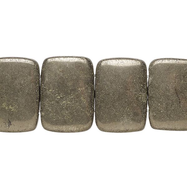 Pyrite 1pkg1, rectangle bead 8 inch 18x13mm image number 0