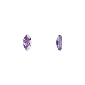 Amethyst 1pkg2, hand-cut faceted marquise gem natural 8x4mm
