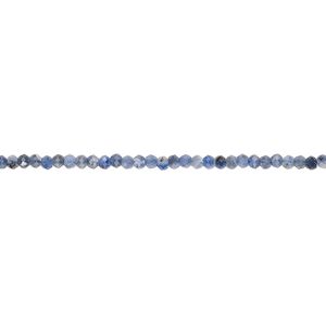 Sodalite 1pkg1, hand-cut faceted rondelle bead natural 13 inch 2x1mm-2x2mm