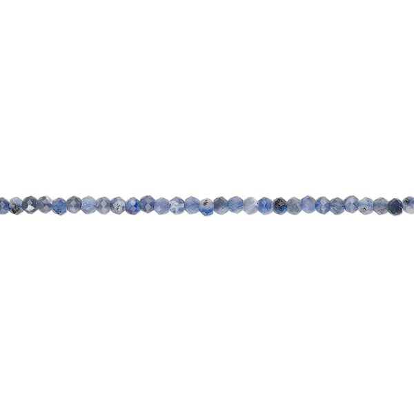 Sodalite 1pkg1, hand-cut faceted rondelle bead natural 13 inch 2x1mm-2x2mm image number 0