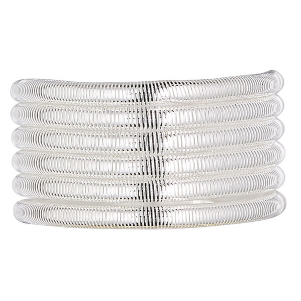 French wire, silver-plated copper, extra heavy, 2.5mm tube. Sold per approximately 13-1/2 to 15 inch strand. image number 0