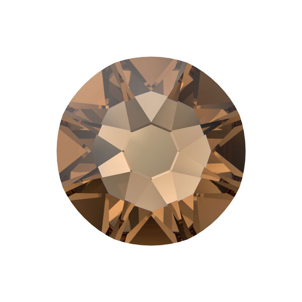 Flat back 1pkg1440 light smoked topaz foil back, Swarovski® ReCreated™, 3-3.2mm rose round SS12 2088 image number 0