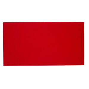 Tray insert, velvet, red, 14 x 7-3/4 inch pad. Sold individually.
