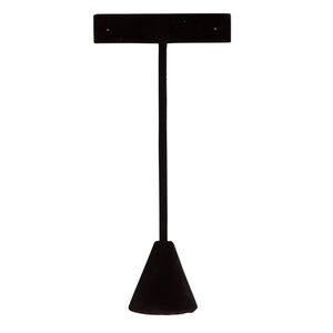 Display, earring, velvet, black, 5-1/2 x 2-1/2 x 1 inches. Sold individually.