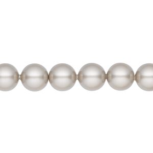Pearl 50pk platinum, Crystal Passions® 8mm round 5810