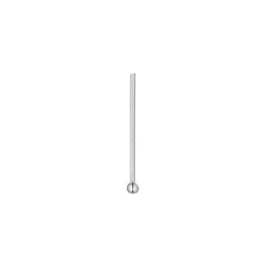 Head pin, sterling silver, 3/4 inch with 2mm ball, 21 gauge. Sold per pkg of 100.