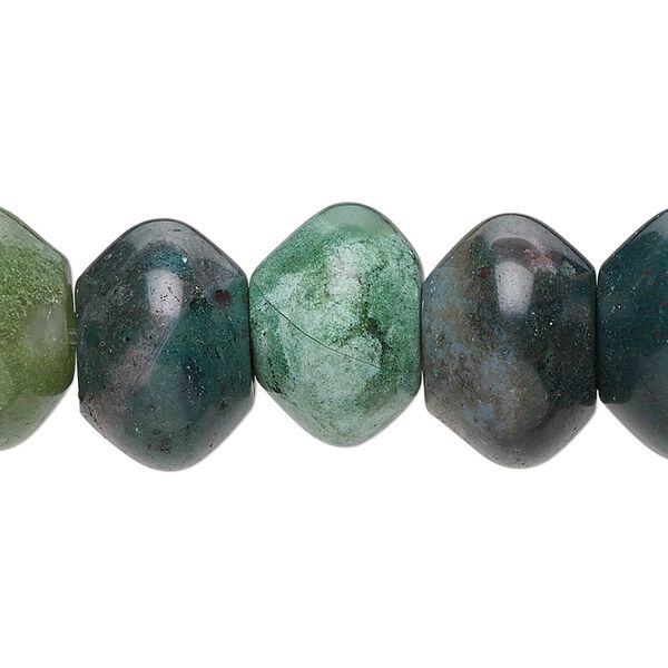 Fancy jasper 1pkg10, saucer bead natural 8x5mm image number 0