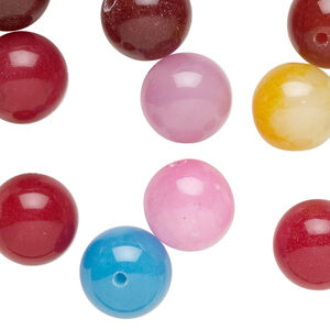 Quartz 1pkg1, round bead 4 oz mix 11-13mm