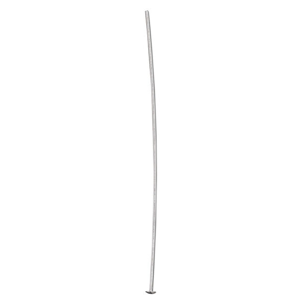 Head pin, sterling silver, 2 inches with domed head, 22 gauge. Sold per pkg of 10. image number 0