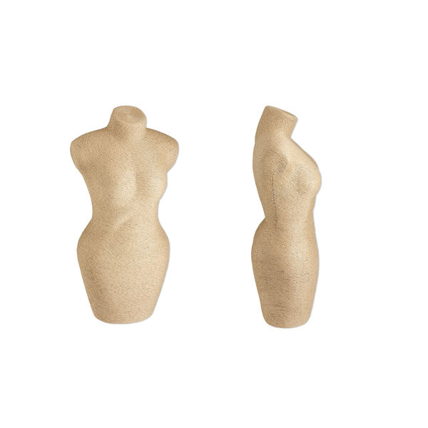 Display, paper / paper twine / wood, natural, 18 x 8 x 5-1/2 inch mannequin. Sold individually. image number 0