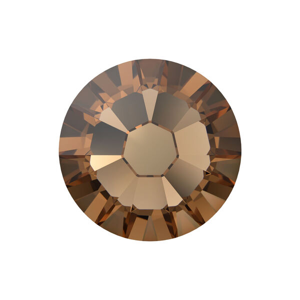 Flat back 1pkg144 light smoked topaz foil back, Crystal Passions® Regenerated 2.5-2.7mm rose round SS9 2058 image number 0