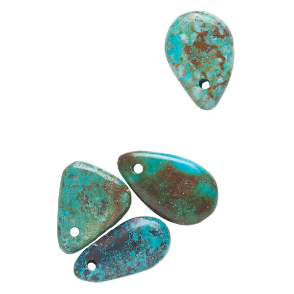 Turquoise 1pkg4, mixed shape drop mix 27x16mm-32x19mm image number 0