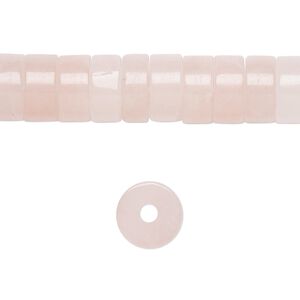 Rose quartz 1pkg10, heishi bead natural 10x5mm