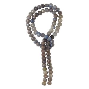 Blue sapphire / grey sapphire / brown sapphire 1pkg1, hand-cut tumbled faceted rondelle bead 14 inch 5x4mm-6x5mm