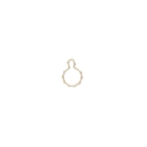 Drop, Wrap-Tite®, 14Kt gold-filled, 5mm fancy round setting. Sold per pkg of 2.