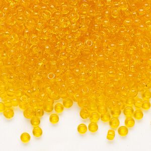 Seed bead, Preciosa Ornela Czech glass, pkg/500g, #8 rocaille, transparent hyacinth, (80060).