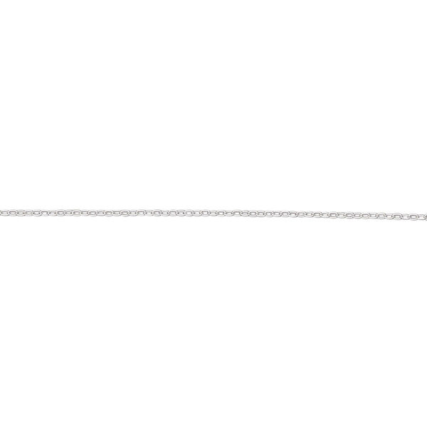 Chain, Gossamer™, sterling silver, 0.8mm oval cable. Sold per pkg of 5 feet. image number 0