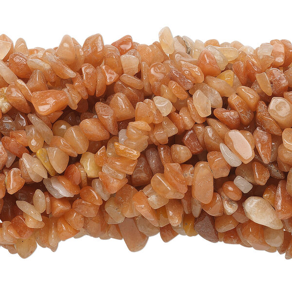 Bead 1pkg10 red aventurine, medium chip C grade, 34 inch natural image number 0